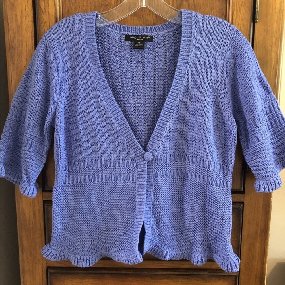 Vintage August Silk Cardigan in PL